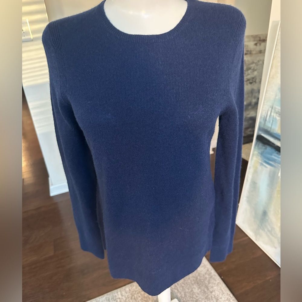 Saks Fifth Ave Blue Cashmere Sweater S